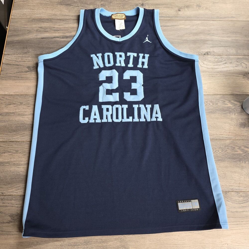 Jordan North Carolina Tar Heels #23 Michael Jordan Blue Jersey Size 50